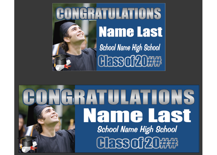 Graduation Banner - Congrats with photo