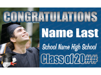 Graduation Banner - Congrats with photo