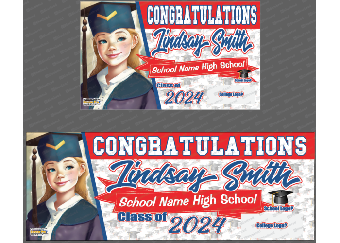 Graduation Banner - Congrats with photo