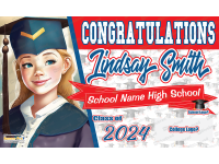 Graduation Banner - Congrats with photo