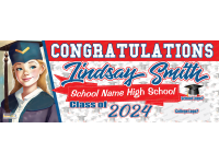 Graduation Banner - Congrats with photo