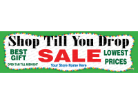 Shop Till You Drop Black Friday Banner 