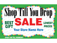 Shop Till You Drop Black Friday Banner 