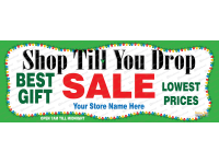 Shop Till You Drop Black Friday Banner 