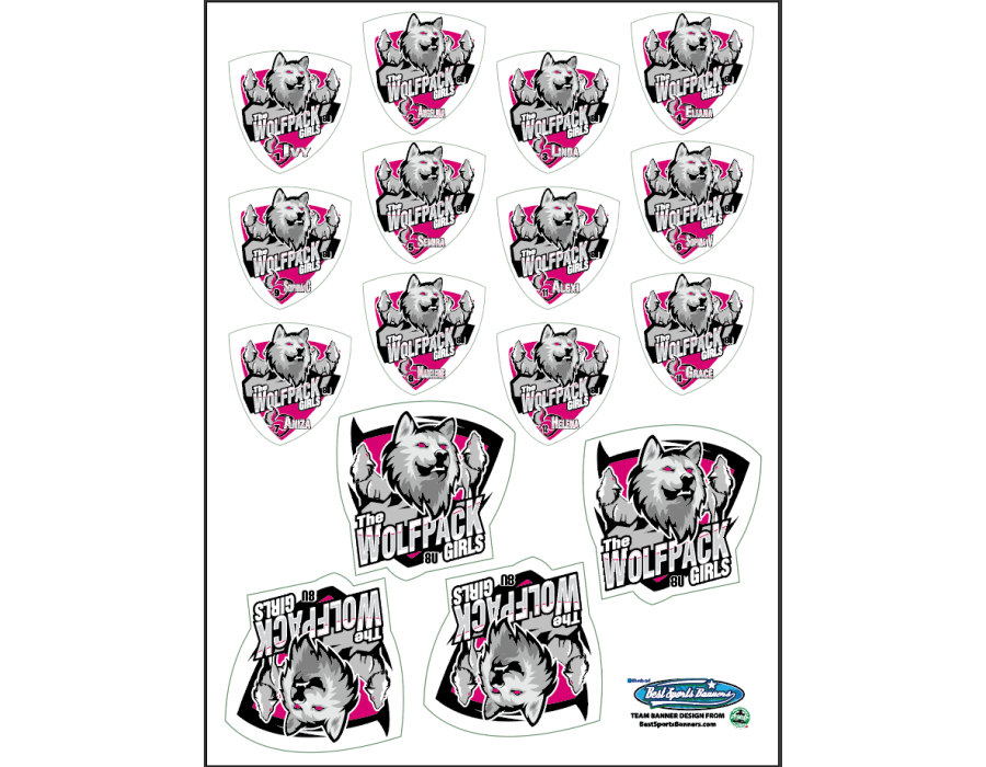 Team customized Sticker Sheets