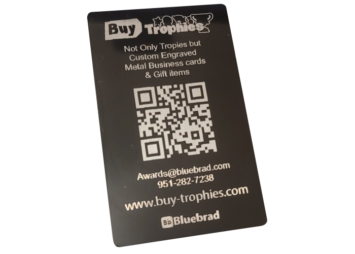 Custom Engraved Metal Business cards