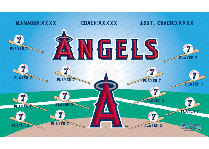 Angels - Baseball - T-ball - Team Banner Design