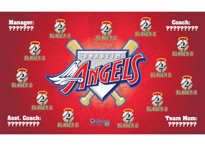 Angels - Baseball - T-ball - Team Banner Design