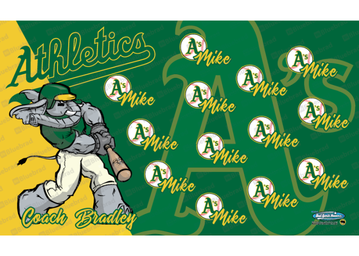 Athletics - Baseball - T-ball - Team Banner Design