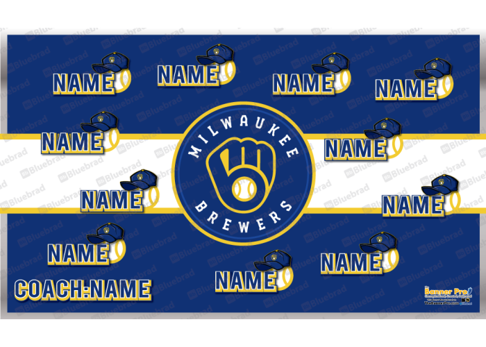 Brewers - Baseball - T-ball - Team Banner Design  