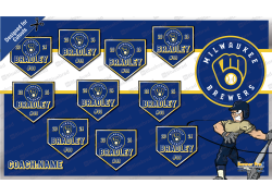 Brewers - Baseball - T-ball - Team Banner Design  