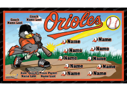 Orioles 2006190341 - Baseball - T-ball - Team Banner Design  