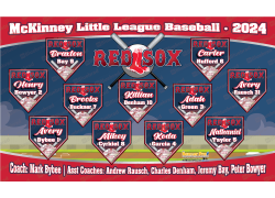 Red Sox - Baseball - T-ball - Team Banner Design