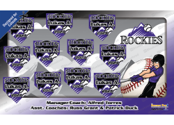 Rockies 3 Theme - Baseball Team Banner