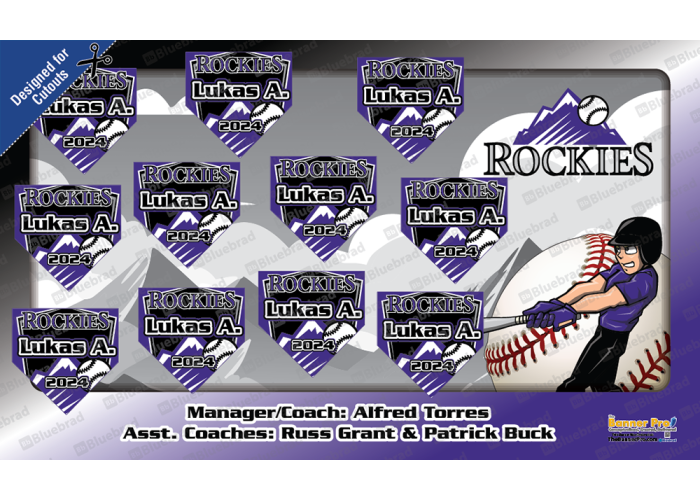 Rockies 3 Theme - Baseball Team Banner