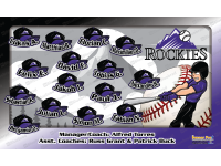 Rockies 3 Theme - Baseball Team Banner