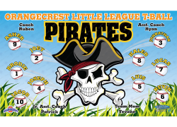 Pirates - Baseball T-ball - Team Banner Design 
