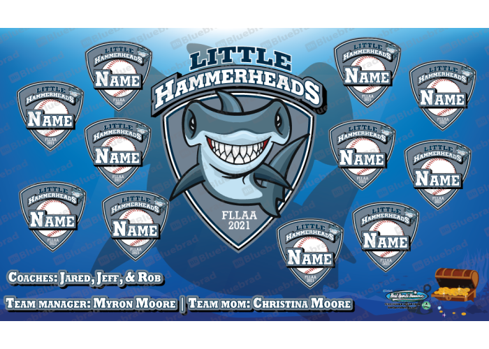 Hammerhead - Baseball - Team Banner Design