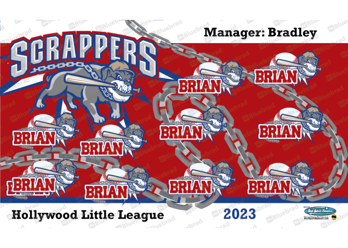 Scrappers - Baseball T-ball - Team Banner Design 