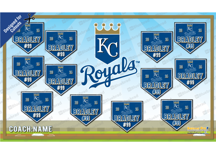 Royals 1 - Baseball - T-ball - Team Banner Design