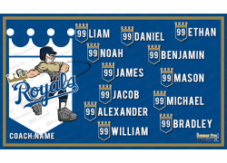 Royals 2 - Baseball - T-ball - Team Banner Design