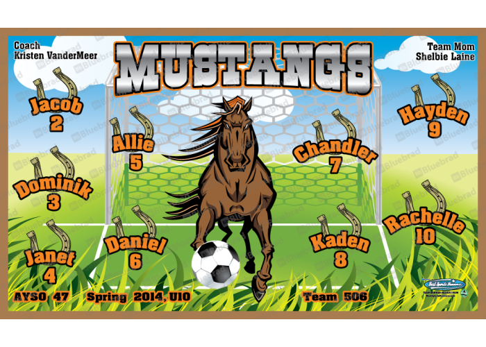 Mustangs - Soccer - Team Banner Design