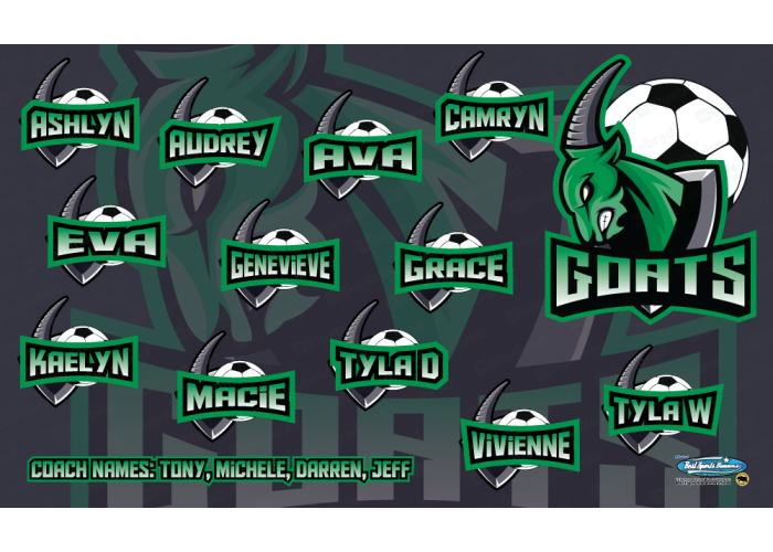 Goats - Soccer - Team Banner Design 