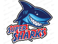 Super Sharks - Team Banner Design 