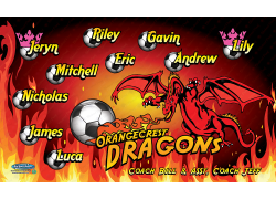 Dragons - Soccer - Team Banner Design 