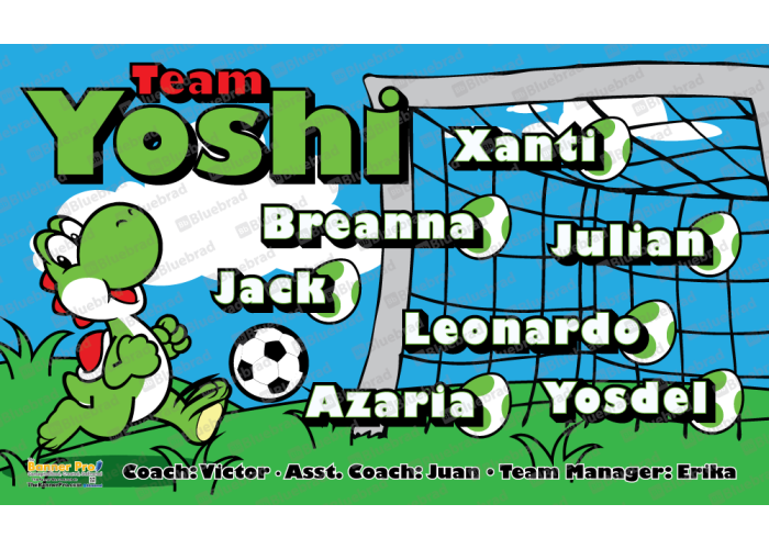 Team Youshi - Soccer - Team Banner Design 