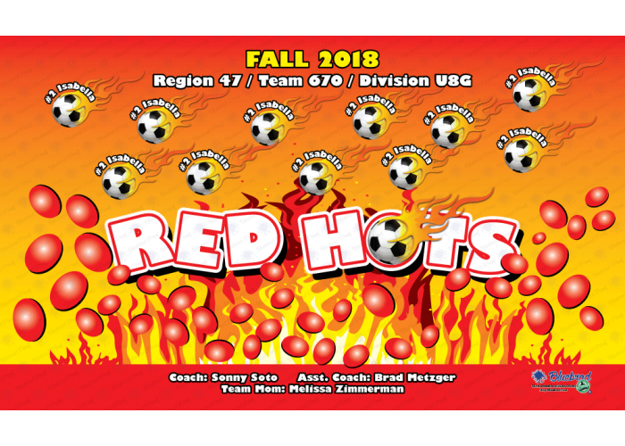 Red Hots - Team Banner Design 