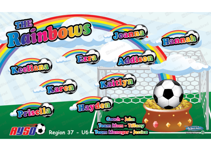 The Rainbows - Team Banner Design 
