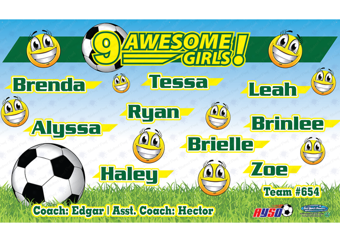Awsome ! - Soccer - Team Banner Design 