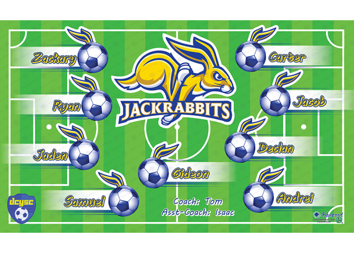 Jack Rabbits - Soccer - Team Banner Design 