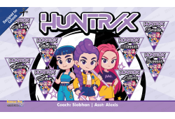 Huntrix k-pop - Team Banner Design 