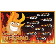 Orange Inferno - Soccer - Team Banner Design 