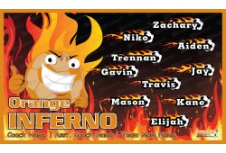 Orange Inferno - Soccer - Team Banner Design 