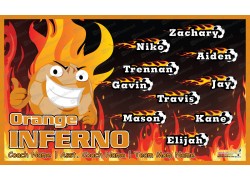 Orange Inferno - Soccer - Team Banner Design 