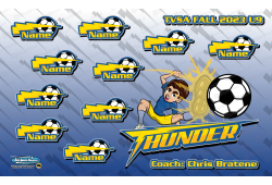 Thunder - Soccer - Team Banner Design