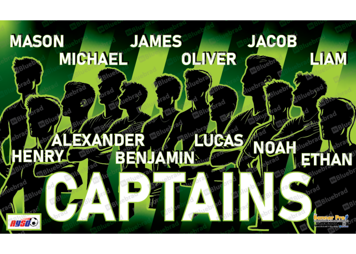 Captians 1 - Soccer - Team Banner Design 
