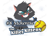 Killer Kittens - Softball - Team Banner Design