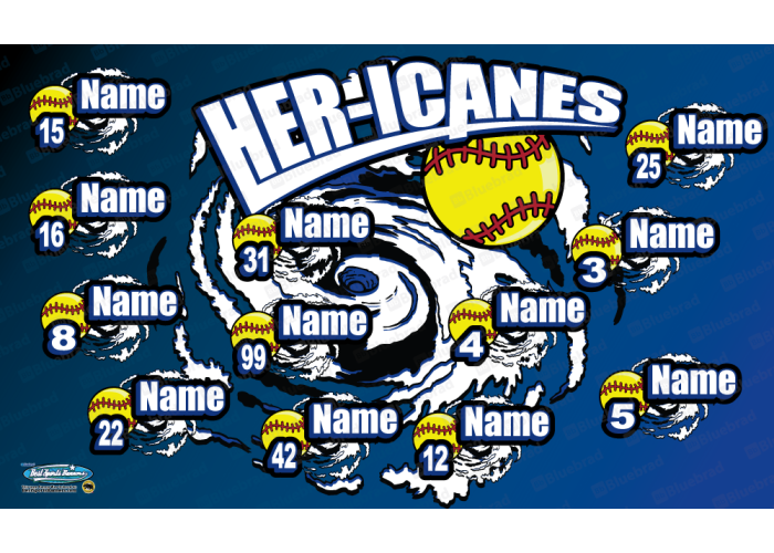 Her-icanes - Softball - Team Banner Design